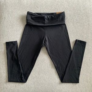 Victoria’s Secret Pink Full Length Foldover Leggings - Black - XS